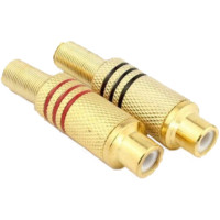 OEM RCA Dişi Gold (Kırmızı/Siyah) OEM RCA Dişi Gold (Kırmızı/Siyah)